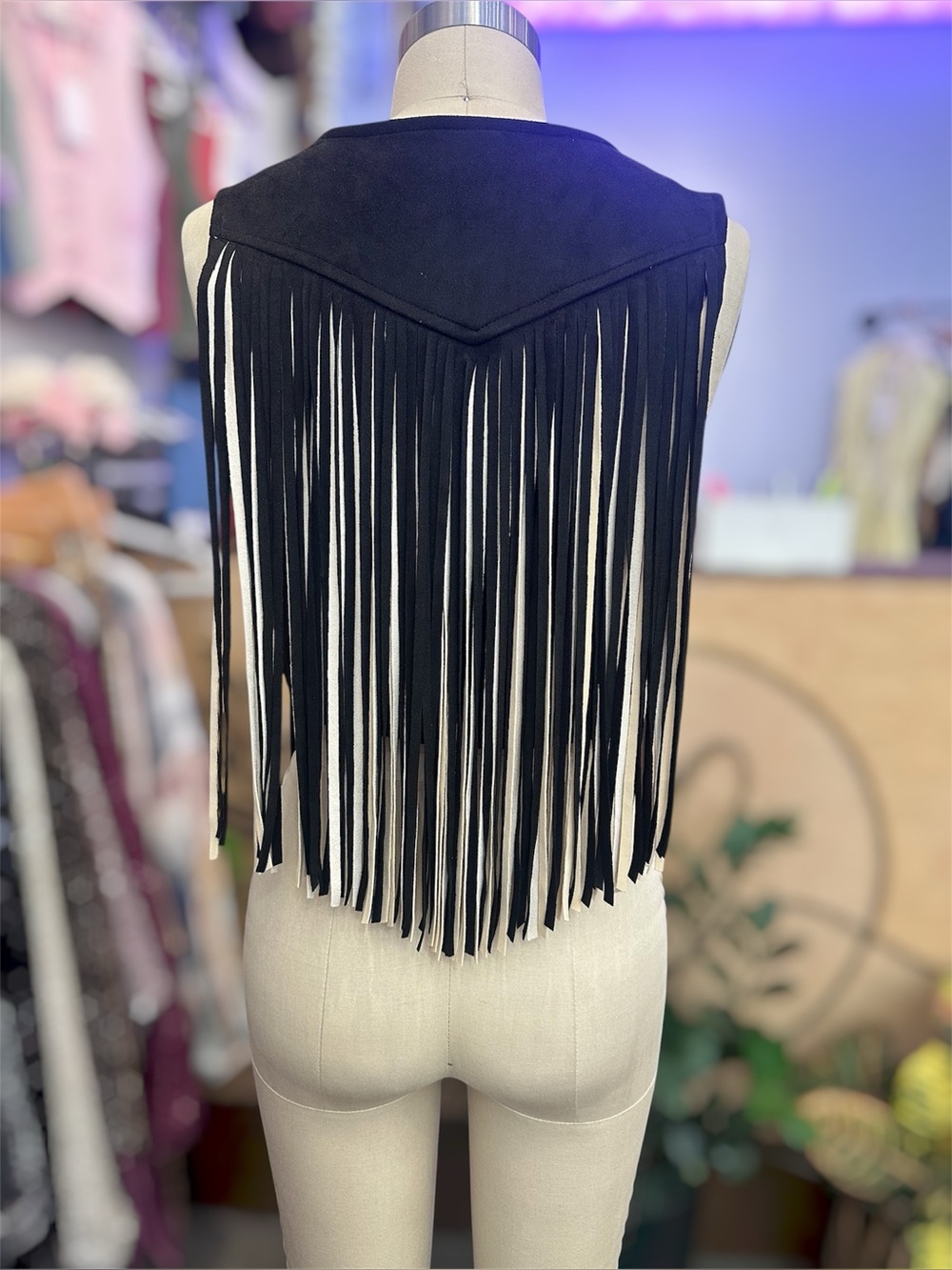 🤠✨ NWT Western Fringe Vest – Boho Cowgirl Festival Style - Picture 6 of 6